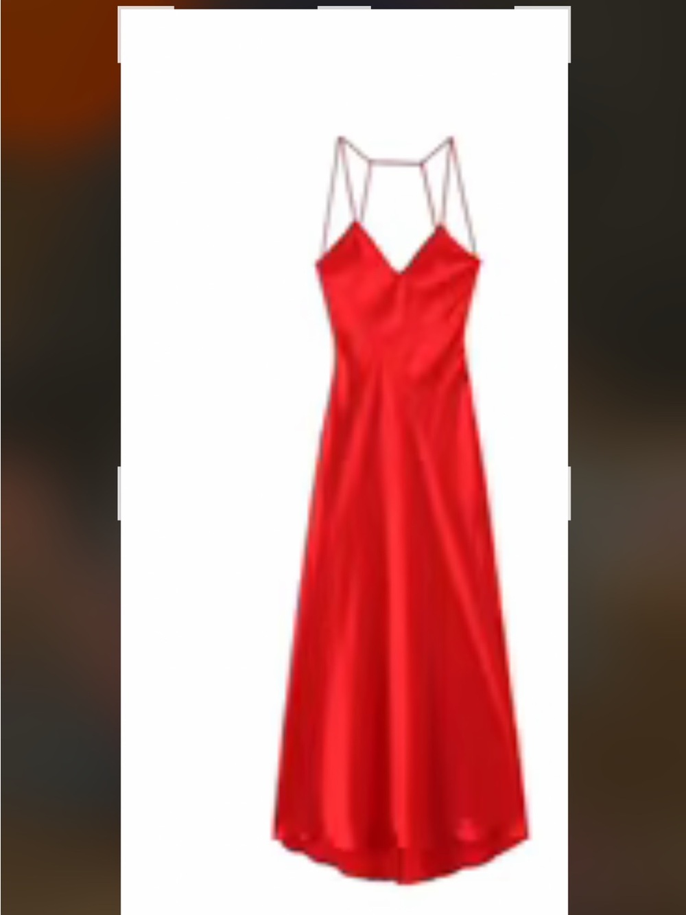 Red Satin Spaghetti-Strap Evening Dress - Elegant Formal Gown